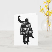 Breakfast Club Don't You Forget About Me Silhouett Kaart (Gele Bloem)