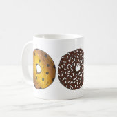 Breakfast Donut Doughnut Shop Junk Food Foodie Koffiemok (Voorkant links)