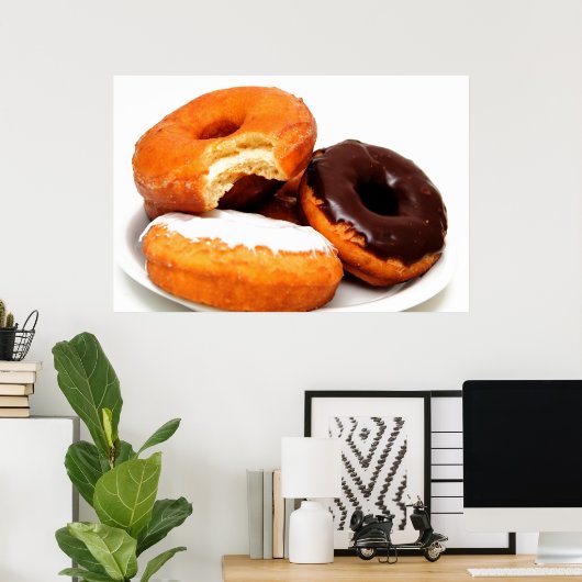 Breakfast Doughnut Poster (Thuiskantoor)