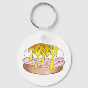 Breakfast Eggs Benedict Food Foodie Cook Chef Sleutelhanger