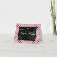 Breakfast en Brunch Pink en zwarte polka punten