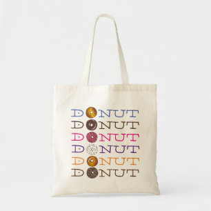 Breakfast Food Doughnut Donut Donuts Canvas tas