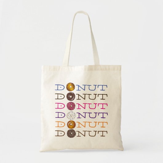 Breakfast Food Doughnut Donut Donuts Canvas tas (Voorkant)