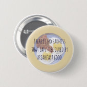 Breakfast Food Eggs op Bord Funny Motivatie Ronde Button 5,7 Cm (Voorkant /achterkant)