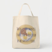 Breakfast Food Eggs op Bord Funny Motivatie Tote Bag (Voorkant)
