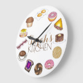 Breakfast Foods Eggs Bacon Donut Coffee Kitchen Grote Klok (Hoek)
