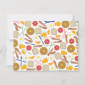 Breakfast Foods Flat Notecards Notitiekaartje (Achterkant)