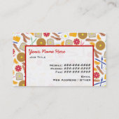 Breakfast Foods Visitekaartje (Achterkant)