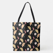 Breakfast Ham en Cilantro Eggs op een croissant Tote Bag (Voorkant)