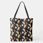 Breakfast Ham en Cilantro Eggs op een croissant Tote Bag (Achterkant)