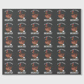 Breakfast Humor Chicken Poops Eggs Funny Farming Cadeaupapier (Vlak)