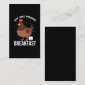 Breakfast Humor Chicken Poops Eggs Funny Farming Visitekaartje (Voorkant / Achterkant)
