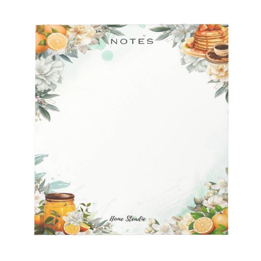 Breakfast in Bed Blank Notepad Notitieblok (Voorkant)