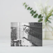 Breakfast in Parijs, Black and White Post-Card Briefkaart (Staand voorkant)