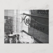 Breakfast in Parijs, Black and White Post-Card Briefkaart (Voorkant)