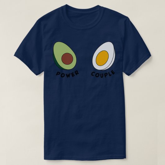 Breakfast Kraft koppel ei en avocado T-shirt (Design voorkant)