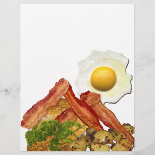 Breakfast Landscape Bacon Eggs (Voorkant)