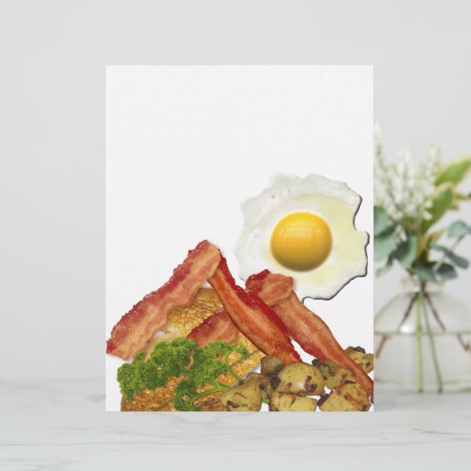Breakfast Landscape Bacon Eggs (Staand voorkant)