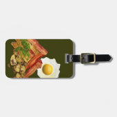 Breakfast Landscape Bacon Eggs Bagagelabel (Voorkant horizontaal)