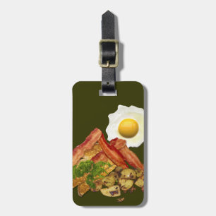 Breakfast Landscape Bacon Eggs Bagagelabel