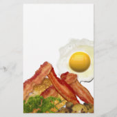 Breakfast Landscape Bacon Eggs Briefpapier (Voorkant)