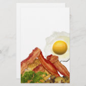 Breakfast Landscape Bacon Eggs Briefpapier (Voorkant / Achterkant)