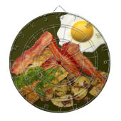 Breakfast Landscape Bacon Eggs Dartbord (Voorkant)