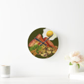 Breakfast Landscape Bacon Eggs Ronde Klok (Huis)