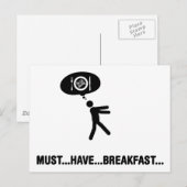 Breakfast Lover Briefkaart (Voorkant / Achterkant)