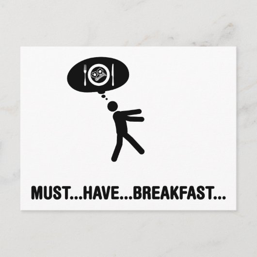 Breakfast Lover Briefkaart (Voorkant)