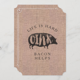 Breakfast of Brunch Picnic Party for Bacon Lovers Kaart