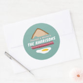 BREAKFAST RONDE STICKER (Envelop)