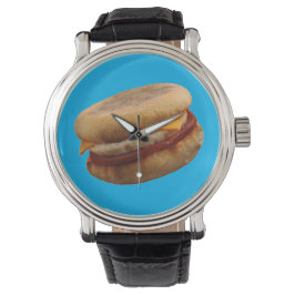 BREAKFAST SANDWICH (Ham, Ei & Kaas Muffin) Horloge