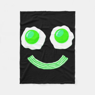 Breakfast St. Patricks Dag Grappige Eieren Glimlac Fleece Deken
