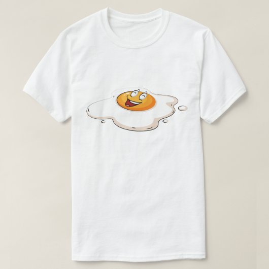 Breakfast St. Patricks Day Funny Green Eggs Smile T-shirt (Design voorkant)