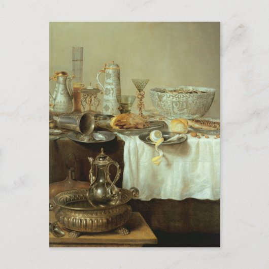 Breakfast still Life, 1638 Briefkaart (Voorkant)