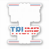 Breakfast Tacos For Trump 2024 Sticker (Voorkant)