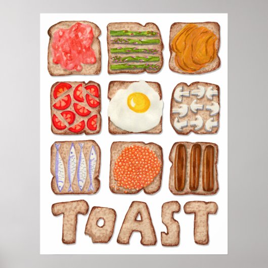 Breakfast Toast Poster (Voorkant)