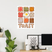 Breakfast Toast Poster (Thuiskantoor)