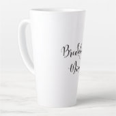 Breakfast Wine Funny Humor Wine Quote Trendy Latte Mok (Linkerhoek)