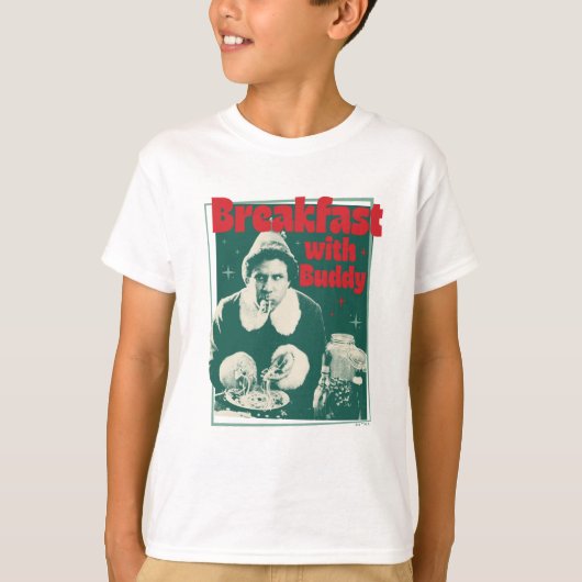 Breakfast With Buddy T-shirt (Voorkant)