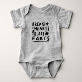 Breakin' Hearts & Blastin' Farts Body Suit Baby Romper