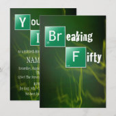 Breaking 50ste verjaardag kaart (Voorkant / Achterkant)
