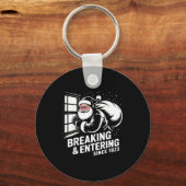 Breaking And Entering Since 1823 Funny Bad Christm Sleutelhanger (Voorkant)
