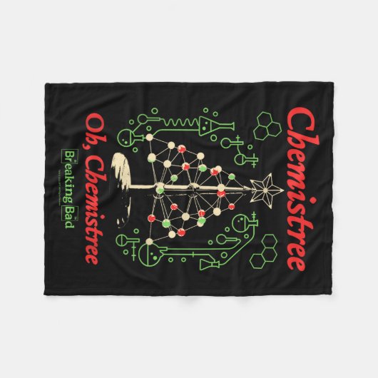 Breaking Bad Oh Chemistree Funny Christmas Science Fleece Deken (Voorkant (Horizontaal))