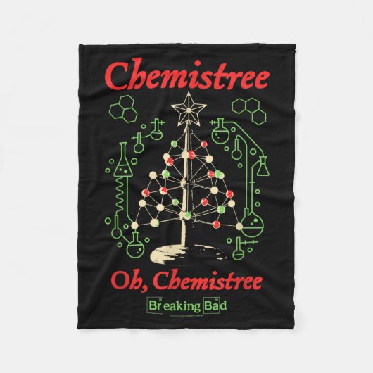 Breaking Bad Oh Chemistree Funny Christmas Science Fleece Deken (Voorkant)