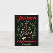 Breaking Bad Oh Chemistree Funny Christmas Science Kaart (Voorkant)
