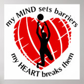 Breaking Barriers Girls Volleyball Poster (Voorkant)