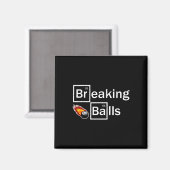 Breaking biljartspeler Pool Snooker 8 Ball Funny Magneet (Voorkant / Achterkant)