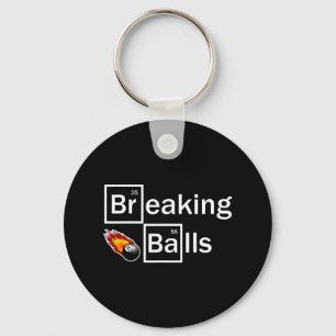 Breaking biljartspeler Pool Snooker 8 Ball Funny Sleutelhanger